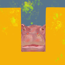 Load image into Gallery viewer, H is for Hippo (two colour options)