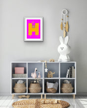 Load image into Gallery viewer, H is for Hippo (two colour options)