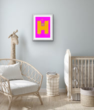 Load image into Gallery viewer, H is for Hippo (two colour options)