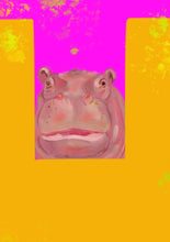 Load image into Gallery viewer, H is for Hippo (two colour options)