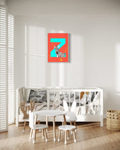 Load image into Gallery viewer, Z is for Zebra (two colour options)