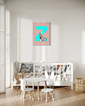 Load image into Gallery viewer, Z is for Zebra (two colour options)